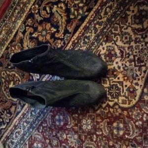 Qupid, Black, Booties, size 10